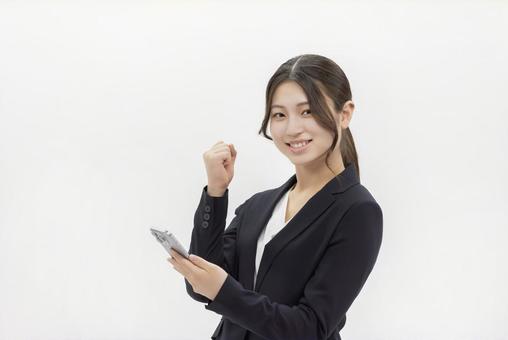 ビジネスウーマン スマートフォン ビジネスウーマン スマートフォン 女性,人物,ビジネスウーマンの写真素材