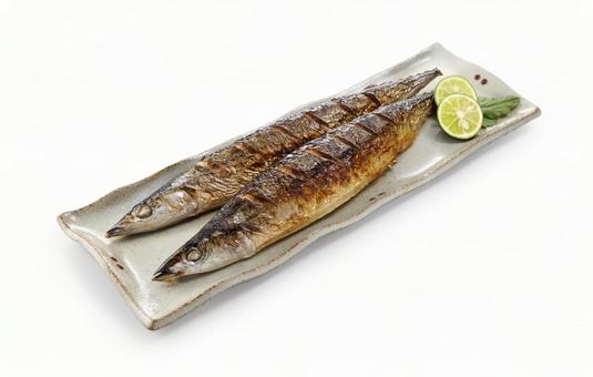 さんまの塩焼き さんまの塩焼き さんまの塩焼き,秋刀魚の塩焼き,さんまの写真素材