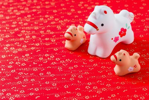 新年　2026年　午年 2026年,令和8年,年賀状の写真素材