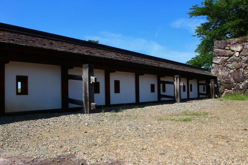 松代城 北不明門の塀 松代城 北不明門の塀 長野,長野県,長野市の写真素材