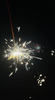線香花火 線香花火の写真