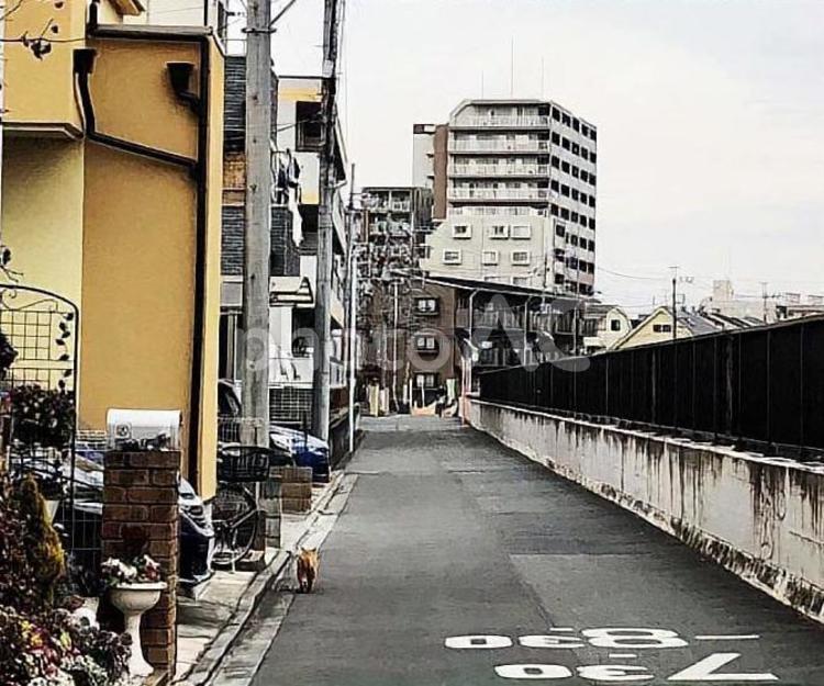 街並み 道路,静寂,ひっそりの写真素材