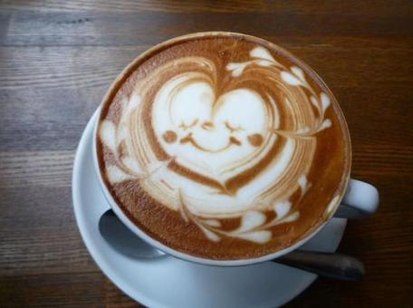 Photo, latte art, cafe latte, cafe, 