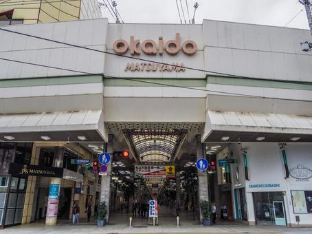 【愛媛県】松山市・大街道 松山市,大街道,商店街の写真素材