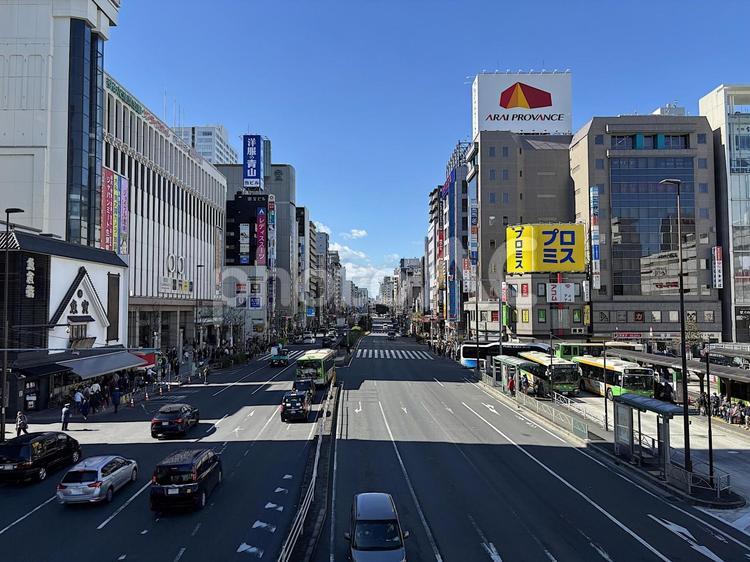 錦糸町駅南口の駅前風景 錦糸町,錦糸町駅,南口の写真素材
