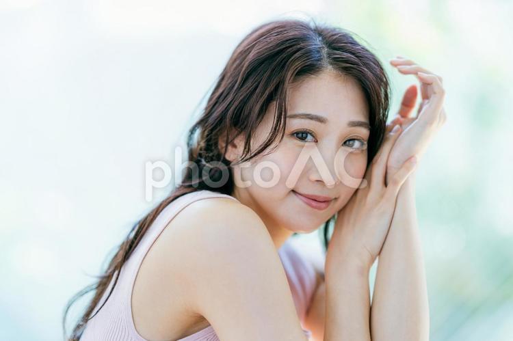 若い女性の美容イメージ 美容,ビューティー,女性の写真素材
