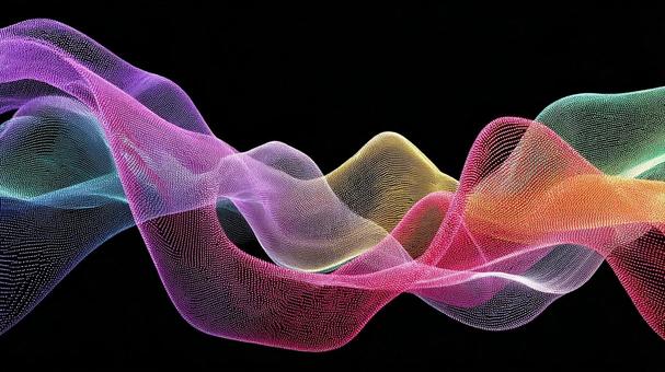 デジタルアートの抽象的な曲線 デジタルアートの抽象的な曲線の写真