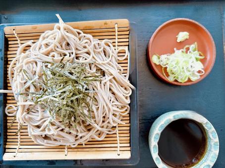 ざる蕎麦 俯瞰 ざる蕎麦 俯瞰の写真