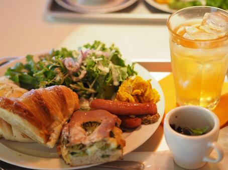 カフェモーニングセット カフェ,モーニング,ランチの写真素材