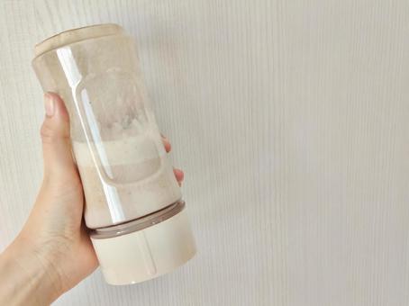 手作りバナナジュース バナナジュース,セロトニン,ミックスの写真素材