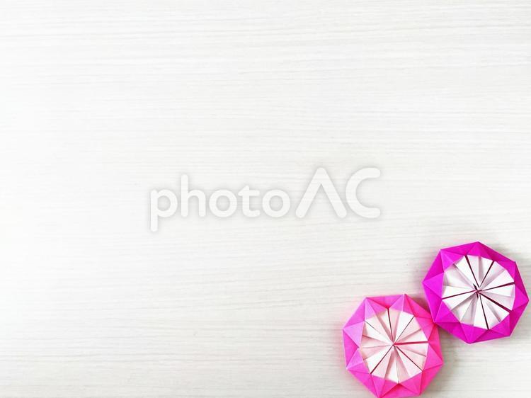 折り紙作品（花・ダリア）５ 折り紙,花,ダリアの写真素材