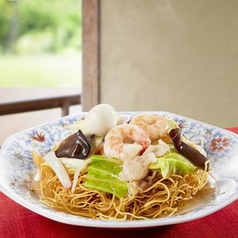 皿うどん 皿うどん 長崎皿うどん,皿うどん,店の写真素材