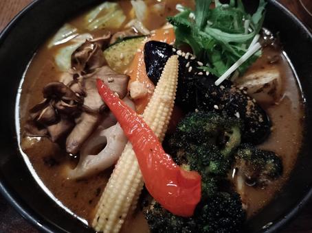 野菜たっぷりスープカレー 野菜たっぷりスープカレー スープカレー,カレー,人気店の写真素材