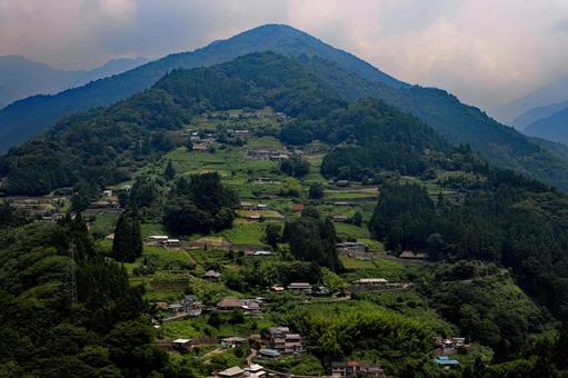 Photo, desa ochiai, lembah ozu, higashiiya, 