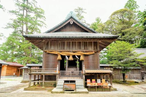 島根・隠岐道後の水若酢神社 水若酢神社,隠岐一の宮,道後の写真素材