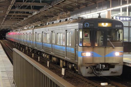 鶴舞線、3050型、3160編成 鶴舞線、3050型、3160編成 名古屋市営地下鉄,鶴舞線,3050の写真素材