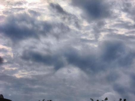 黒い雲-21 黒雲,暗雲,空の写真素材