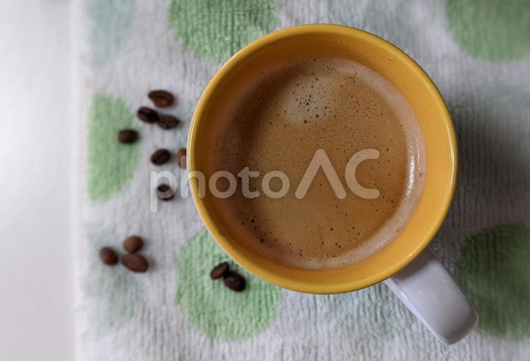 コーヒーとコーヒー豆 コーヒー,エスプレッソ,カフェオレの写真素材