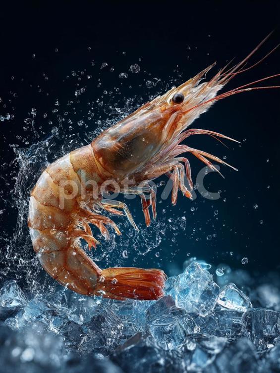 鮮度抜群！料理を彩るエビ エビ,海老,魚介類の写真素材