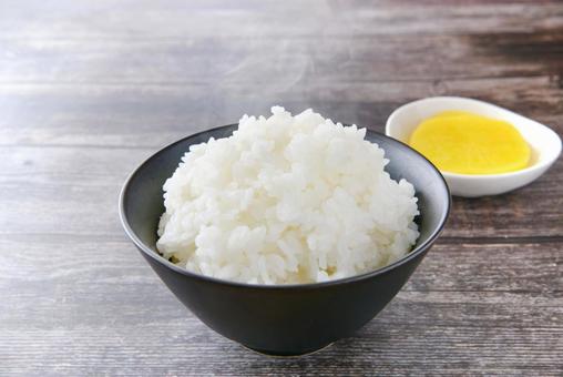 ご飯 たくあん ご飯 たくあんの写真
