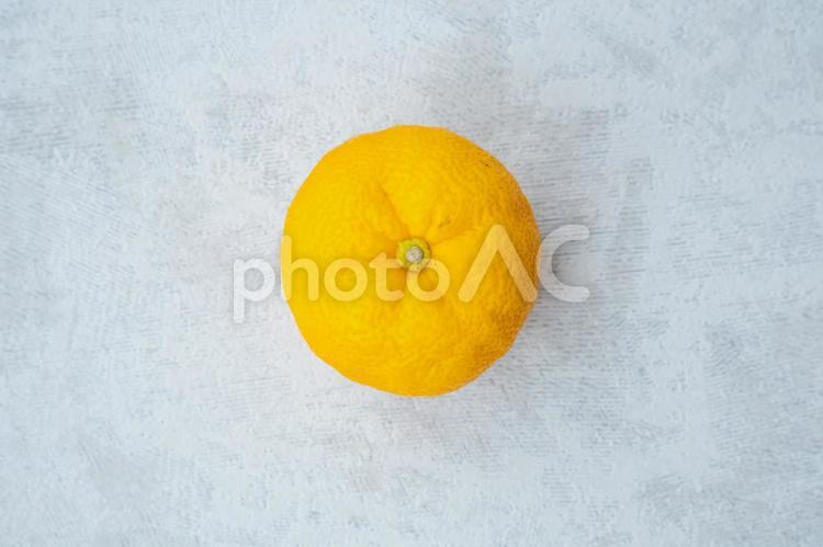 ゆず　俯瞰 柚子,ゆず,ユズの写真素材