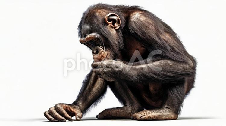 チンパンジー写真2 チンパンジー,ちんぱんじー,chimpanzeeの写真素材