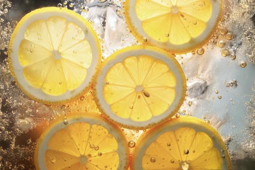 レモン 氷 炭酸 レモン 氷 炭酸の写真
