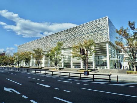 大分県立美術館 OPAM 大分県立美術館,opam,坂茂の写真素材