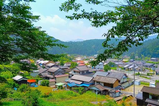 設楽の街並み 設楽,愛知,東三河の写真素材