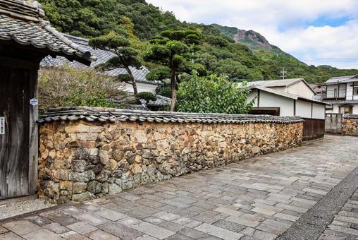 有田トンバイ塀のある裏通り トンバイ塀,塀,トンバイ塀のある裏通りの写真素材