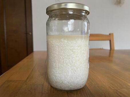 塩麹 麹,塩,料理の写真素材