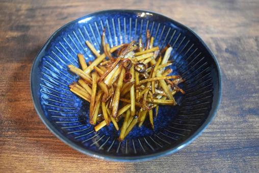 和食の定番:家庭料理のきんぴら 和食の定番:家庭料理のきんぴら きんぴらごぼう,きんぴら,ごぼうの写真素材