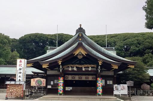 愛知県-真清田神社-拝殿 愛知県-真清田神社-拝殿 真清田神社,神社,尾張国の写真素材
