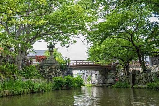 八幡掘かかる白雲橋 八幡掘かかる白雲橋の写真