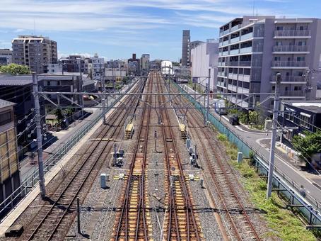 線路 線路 線路,鉄道,線路沿線の写真素材