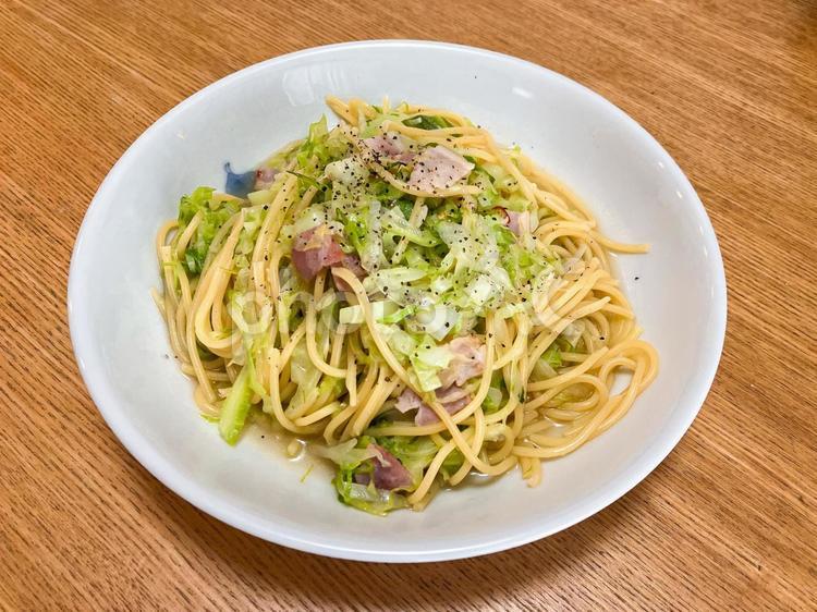 晩ごはん キャベツパスタ,パスタ,スパゲティの写真素材