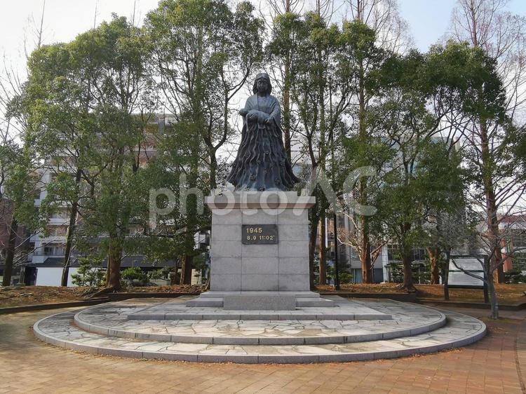 長崎　平和公園　原爆落下中心地 長崎,平和公園,原爆落下中心地の写真素材