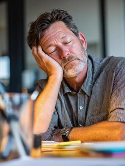 疲れたビジネスマン 疲れたビジネスマンの写真