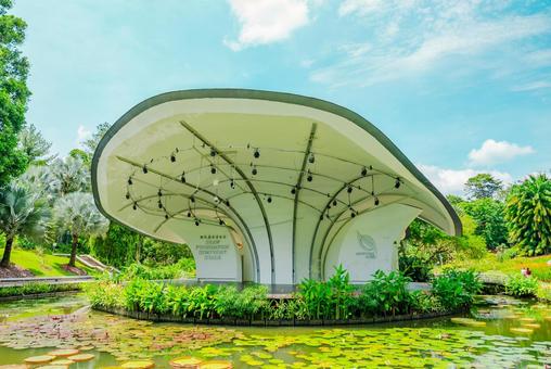 【シンガポール】植物園オーキッドガーデン ナショナル,オーキッドガーデン,植物園の写真素材