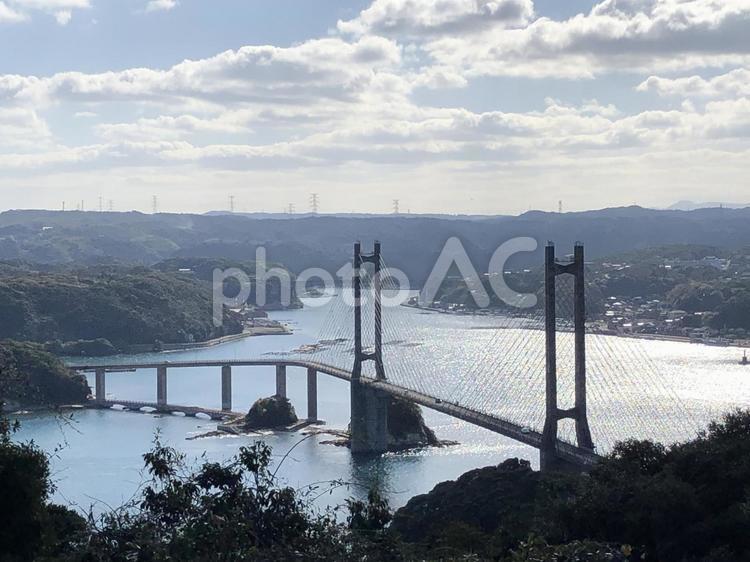 佐賀県 唐津 呼子大橋 自然,風景,美しいの写真素材