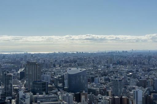 東京風景, JPG 東京風景, 建设城市, 天空, 高层建筑, JPG