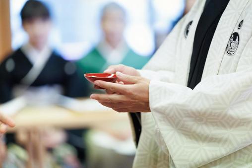 三三九度 結婚式,日本,三三九度の写真素材