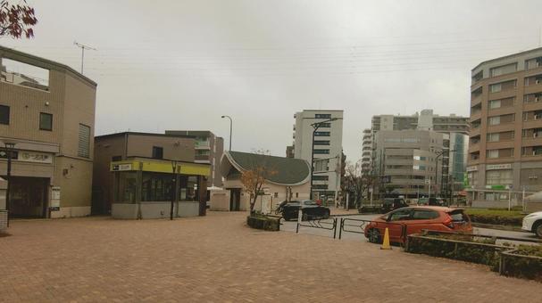 都営新宿線一之江駅　駅前風景　江戸川区 一之江駅,都営新宿線,駅前の写真素材