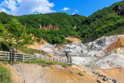 登別地獄谷 登別地獄谷 地獄谷,登別地獄谷,登別の写真素材