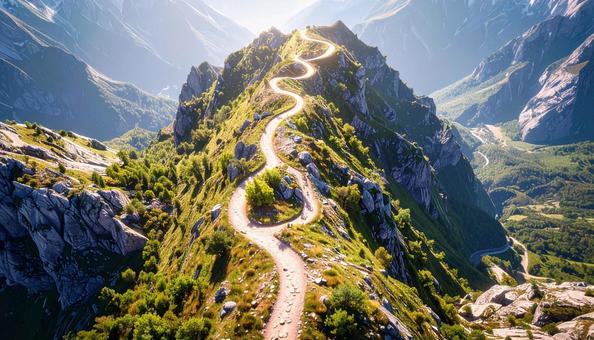 ハイキングコースの山道 ハイキングコースの山道の写真