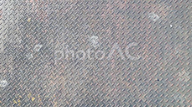 錆のある縞鋼板D 縞鋼板,テクスチャ,錆の写真素材