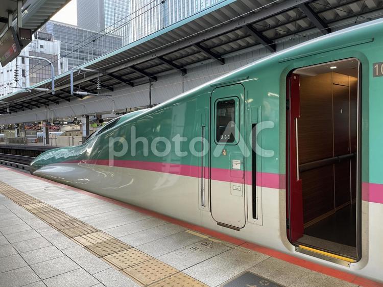 東京駅2025：東北新幹線の先頭車両 東京,駅,東北の写真素材