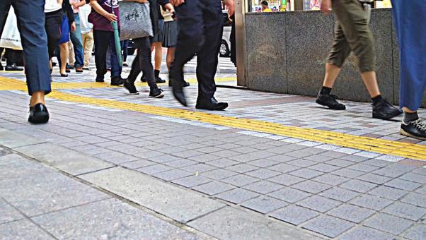 都会の雑踏 都会の雑踏,雑踏イメージ,横断歩道の写真素材