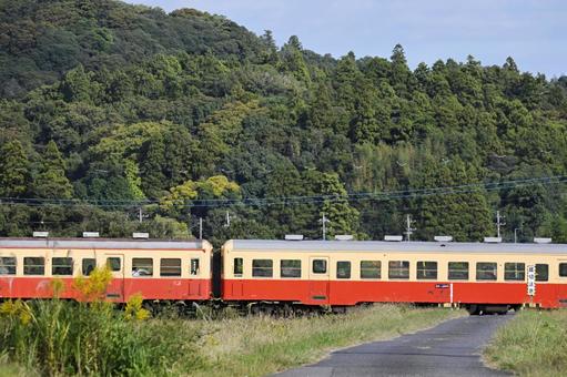小湊鉄道.風景 のんびり,ローカル鉄道,レトロの写真素材