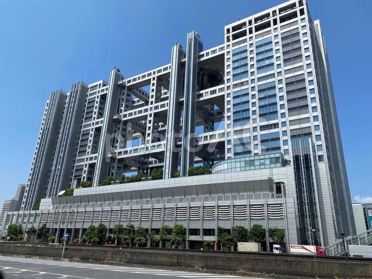 お台場・フジテレビの建物 東京,臨海,台場の写真素材